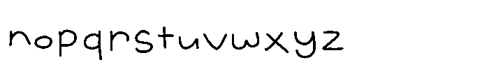 Magic Paw SL Magic Paw Regular Font LOWERCASE