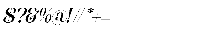 Magical Qardin Italic Font OTHER CHARS