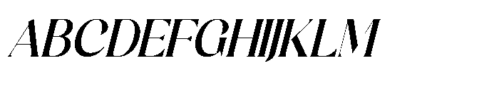 Magical Qardin Italic Font UPPERCASE