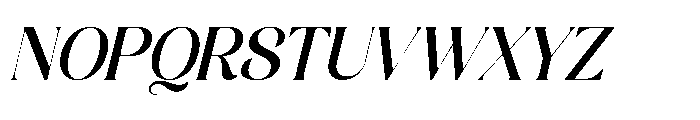 Magical Qardin Italic Font UPPERCASE