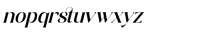 Magical Qardin Italic Font LOWERCASE