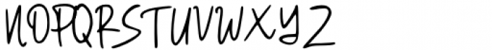 Magical Signature Script Font UPPERCASE