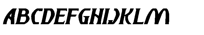Magiccom Italic Regular Font UPPERCASE
