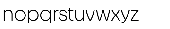 Magiore VF Extra Light Font LOWERCASE