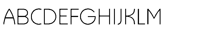 Magiore VF Magiore Thin Font UPPERCASE