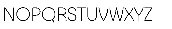 Magiore VF Magiore Thin Font UPPERCASE