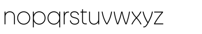 Magiore VF Thin Font LOWERCASE