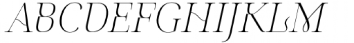 Magique Italic Font UPPERCASE