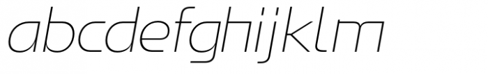 Magis Extra Light Italic Font LOWERCASE