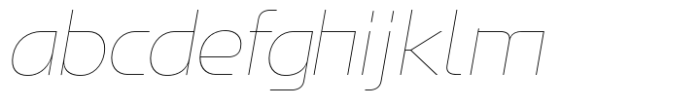 Magis Thin Italic Font LOWERCASE