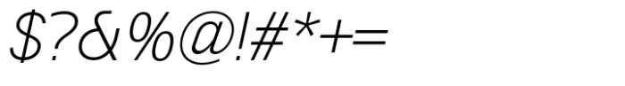 Maglith Grotesk Extra Light Oblique Font OTHER CHARS