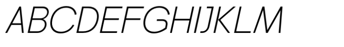 Maglith Grotesk Extra Light Oblique Font UPPERCASE