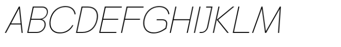 Maglith Grotesk Thin Oblique Font UPPERCASE