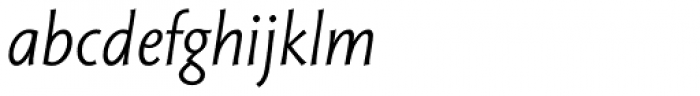 Magma II Light Italic Font LOWERCASE