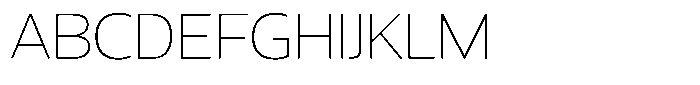 Magmir Thin Font UPPERCASE