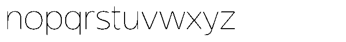 Magmir Thin Font LOWERCASE