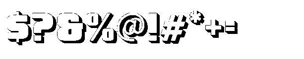 Magna Lux 3 D Extrude Font OTHER CHARS