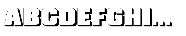 Magna Lux 3 D Extrude Font UPPERCASE