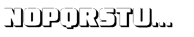 Magna Lux 3 D Extrude Font UPPERCASE