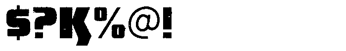 Magna Lux Eroded Font OTHER CHARS