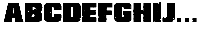 Magna Lux Eroded Font UPPERCASE