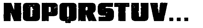 Magna Lux Eroded Font UPPERCASE