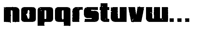 Magna Lux Eroded Font LOWERCASE