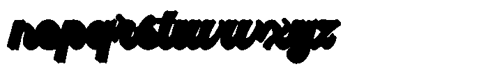 Magnaford Extrude Font LOWERCASE