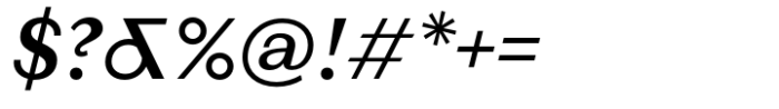 Magnat Text Medium Italic Font OTHER CHARS
