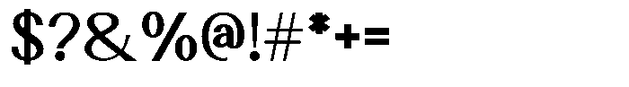 Magnavella Font OTHER CHARS
