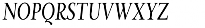 Magneta Condensed Book Italic Font UPPERCASE