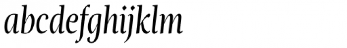 Magneta Condensed Book Italic Font LOWERCASE