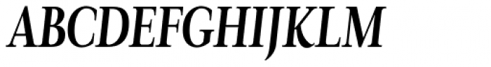 Magneta Condensed SemiBold Italic Font UPPERCASE