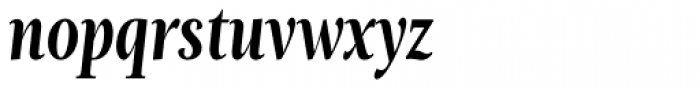 Magneta Condensed SemiBold Italic Font LOWERCASE