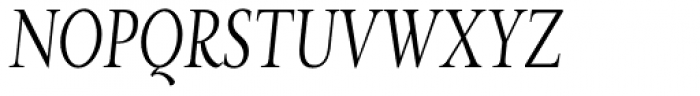 Magneta Condensed Thin Italic Font UPPERCASE