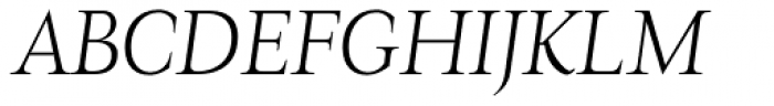 Magneta Thin Italic Font UPPERCASE