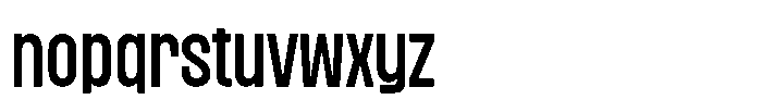 Magnete Sans Expanded Bold Font LOWERCASE