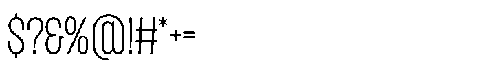 Magnete Sans Expanded Light Font OTHER CHARS