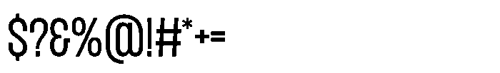 Magnete Sans Expanded Medium Font OTHER CHARS