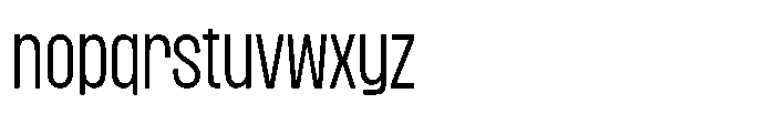 Magnete Sans Expanded Regular Font LOWERCASE