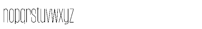 Magnete Sans Extralight Font LOWERCASE