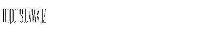 Magnete Sans Narrow Extralight Font LOWERCASE