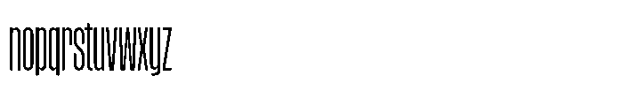 Magnete Sans Narrow Regular Font LOWERCASE