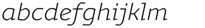 Magnetic Pro Extra Light Italic Font LOWERCASE