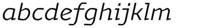 Magnetic Pro Light Italic Font LOWERCASE