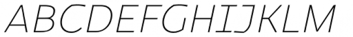 Magnetic Pro Thin Italic Font UPPERCASE