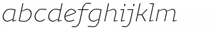 Magnetic Pro Thin Italic Font LOWERCASE