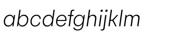 Magnetik Extra Light Italic Font LOWERCASE