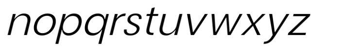 Magnify PRO Extra Light Italic Font LOWERCASE