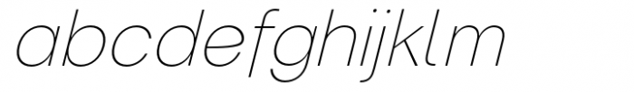 Magnify PRO Hairline Italic Font LOWERCASE